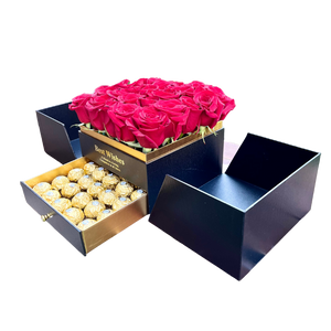 CAJA PREMIUM de Rosas y Bombones