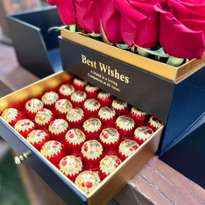 CAJA PREMIUM de Rosas y Bombones