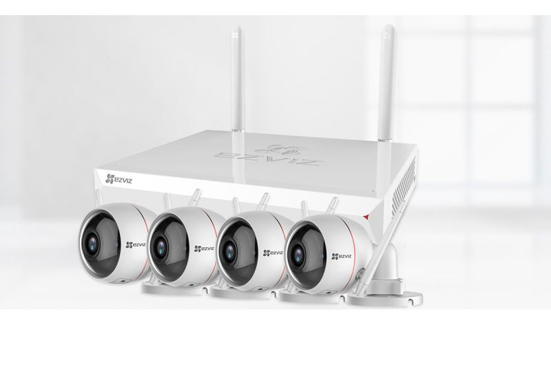 KIT NVR 4CH FULL WIFI + 4 CAM WIFI + DISCO 1 TB